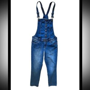 BLACK DAISY Junior Regular Blue Denim Overalls Size S Adjustable Straps Pockets